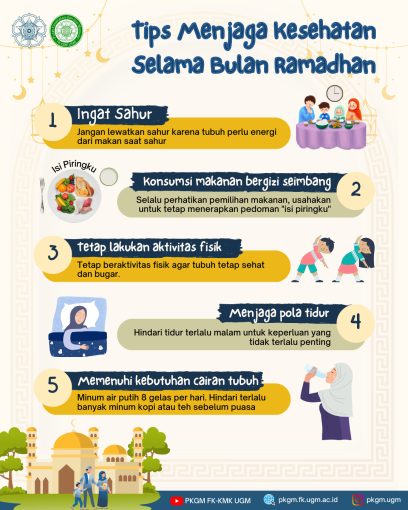 Tips Menjaga Kesehatan selama Bulan Ramadhan - PKGM